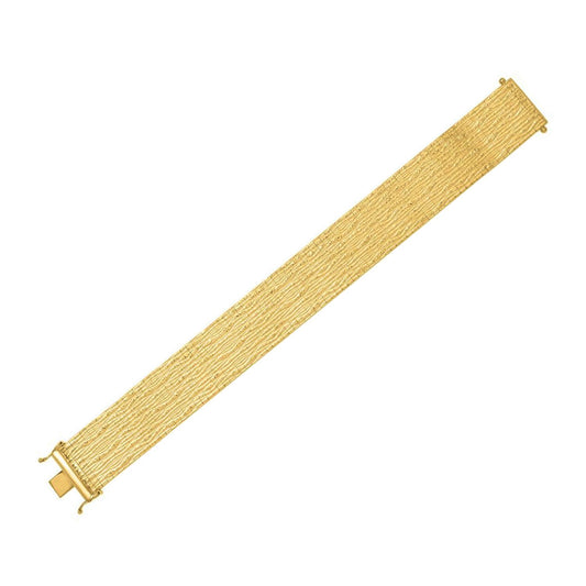 Glacier Bracelet in 14K Yellow Gold (17.90 mm)